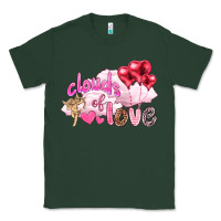 Sports Green Clouds of love with balloons Valentine's Day Classic Tee - HowdyJamesFarm