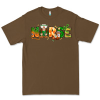 Cacao st patricks day nurse with gnome Premium Tee - NancyCooperArtShop