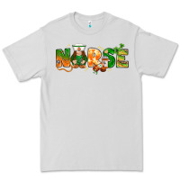 Dove Grey st patricks day nurse with gnome Premium Tee - NancyCooperArtShop