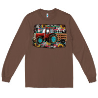 Chestnut western tracktor Long Sleeve Tee - RanaPortraitStore