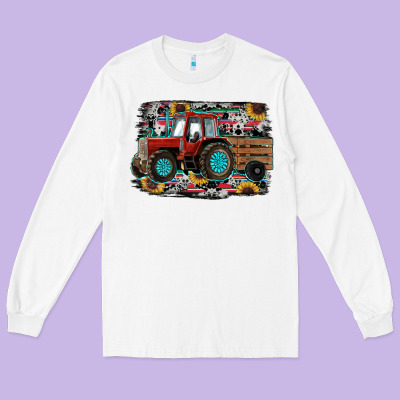 Western Tracktor Long Sleeve Tee Designed By Ranaportraitstore