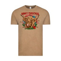 Vintage Coffee mooey christmas Vintage Tee - CowGirlArtShop