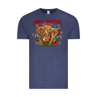 Vintage Denim mooey christmas Vintage Tee - CowGirlArtShop