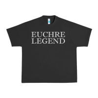 Pigment Black euchre tee shirt funny euchre player gift idea euchre legend Urban Heavy Tee - longCreatives