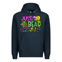 Navy Just Bead it Premium Hoodie - CowhideDigitalArt