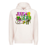 Pale Pink Just Bead it Premium Hoodie - CowhideDigitalArt
