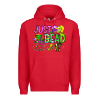 Red Just Bead it Premium Hoodie - CowhideDigitalArt