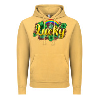 Vintage Mustard Lucky St. Patrick's Day Vintage Hoodie - HowdyJamesFarm