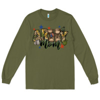 Army Green army mom Long Sleeve Tee - FaDigitalArtStudio