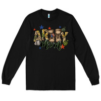 Black army mom Long Sleeve Tee - FaDigitalArtStudio