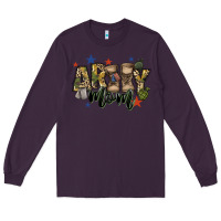 Plum army mom Long Sleeve Tee - FaDigitalArtStudio