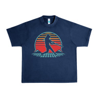 Navy Softball Retro Vintage 80s Style Player Gift Urban Heavy Tee - longCreatives