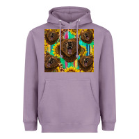 Lavender bear tumbler Heavyweight Hoodie - BarkalooDesign
