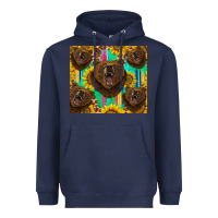 Navy bear tumbler Heavyweight Hoodie - BarkalooDesign