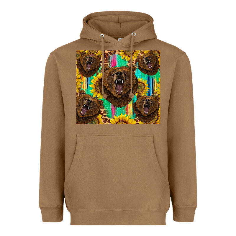 Bear Tumbler Heavyweight Hoodie by BarkalooDesign | Teevron