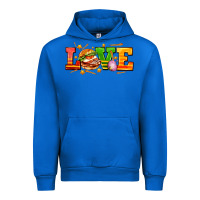 Cobalt love with hamburger Urban Hoodie - AdoDesignShop