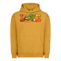Pigment Peanut Butter love with hamburger Urban Hoodie - AdoDesignShop