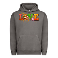Pigment Tornado love with hamburger Urban Hoodie - AdoDesignShop