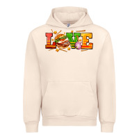 Sandshell love with hamburger Urban Hoodie - AdoDesignShop
