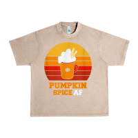 French Oak pumpkin spice af retro vintage background happy halloween Urban Heavy Tee - longCreatives
