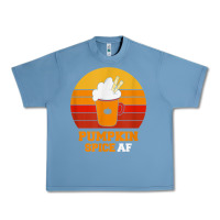 Pebble Blue pumpkin spice af retro vintage background happy halloween Urban Heavy Tee - longCreatives