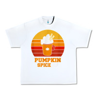 White pumpkin spice af retro vintage background happy halloween Urban Heavy Tee - longCreatives