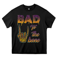 Black bad to the bone Heavy Core Tee - JahusDesignShop