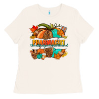 Bone Pharmacist pumpkin Ladies Tee - NancyCooperArtShop