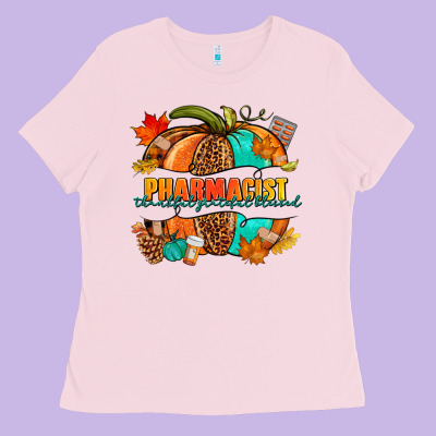 Pharmacist Pumpkin Ladies Tee Designed By Nancycooperartshop