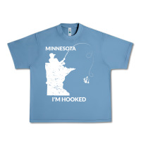 Pebble Blue MN Minnesota Fishing T Gift for Fishermen and Anglers Urban Heavy Tee - longCreatives