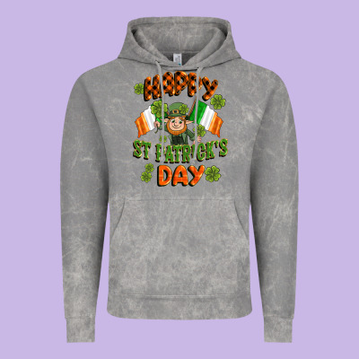 Happy St Patricks Day Vintage Hoodie Designed By Cowgirlartshop