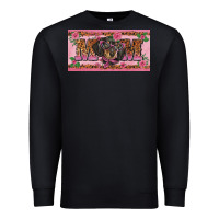 Black danchshund mom license plate template Premium Sweatshirt - BarkalooDesign