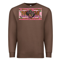 Chestnut danchshund mom license plate template Premium Sweatshirt - BarkalooDesign