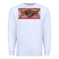 White danchshund mom license plate template Premium Sweatshirt - BarkalooDesign