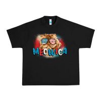 Black meowica 4th of july Urban Heavy Tee - CowGirlArtShop