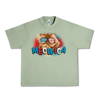 Oil Green meowica 4th of july Urban Heavy Tee - CowGirlArtShop