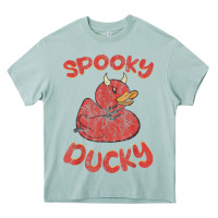 Arona spooky devil rubber duck halloween Heavy Core Tee - longCreatives