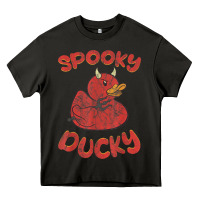 Asphalt spooky devil rubber duck halloween Heavy Core Tee - longCreatives