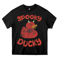 Black spooky devil rubber duck halloween Heavy Core Tee - longCreatives