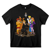 Black surprise!  scooby dog with friends funny halloween Heavy Core Tee - longCreatives