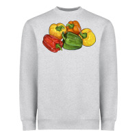 Heather Grey Peppers Heavyweight Sweatshirt - LillyAllenDesigns