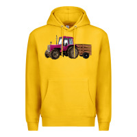 Lemon Pink Farm Tractor Premium Hoodie - RanaPortraitStore