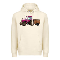 Tofu Pink Farm Tractor Premium Hoodie - RanaPortraitStore