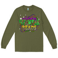 Army Green on tuesday we wear beads olivia Long Sleeve Tee - OliviaCreatesArt