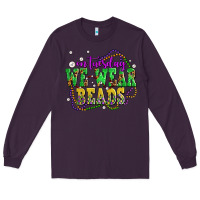 Plum on tuesday we wear beads olivia Long Sleeve Tee - OliviaCreatesArt