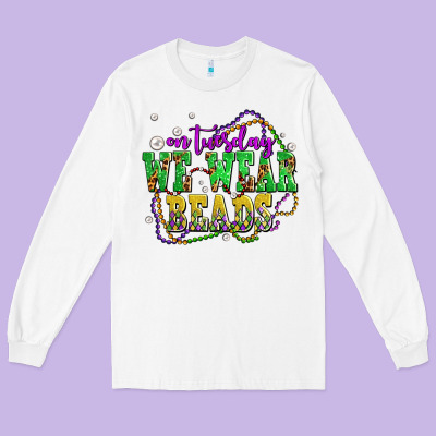 On Tuesday We Wear Beads Olivia Long Sleeve Tee Designed By Oliviacreatesart