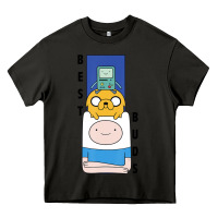 Asphalt Cn Adventure Time Finn Jake Bmo Best Buds Heavy Core Tee - longCreatives