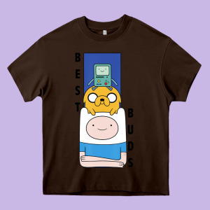 Cn Adventure Time Finn Jake Bmo Best Buds Heavy Core Tee Designed By Longcreatives