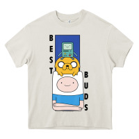Cream Cn Adventure Time Finn Jake Bmo Best Buds Heavy Core Tee - longCreatives