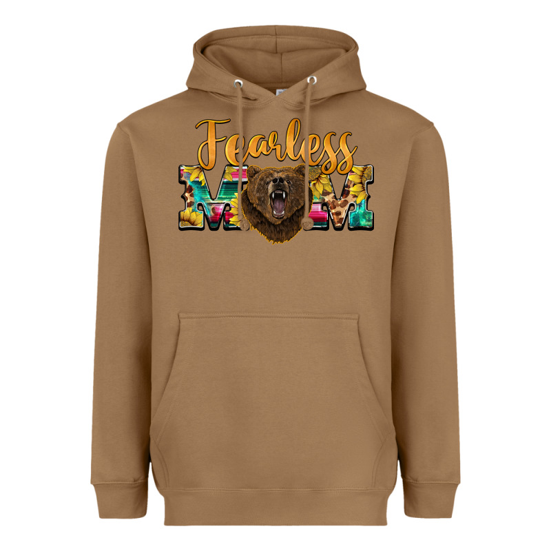 Fearless Mom Bear Heavyweight Hoodie by BarkalooDesign | Teevron